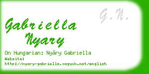 gabriella nyary business card
