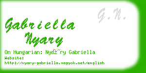 gabriella nyary business card